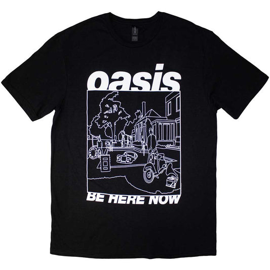 Oasis T-Shirt: Be Here Now Line Drawing