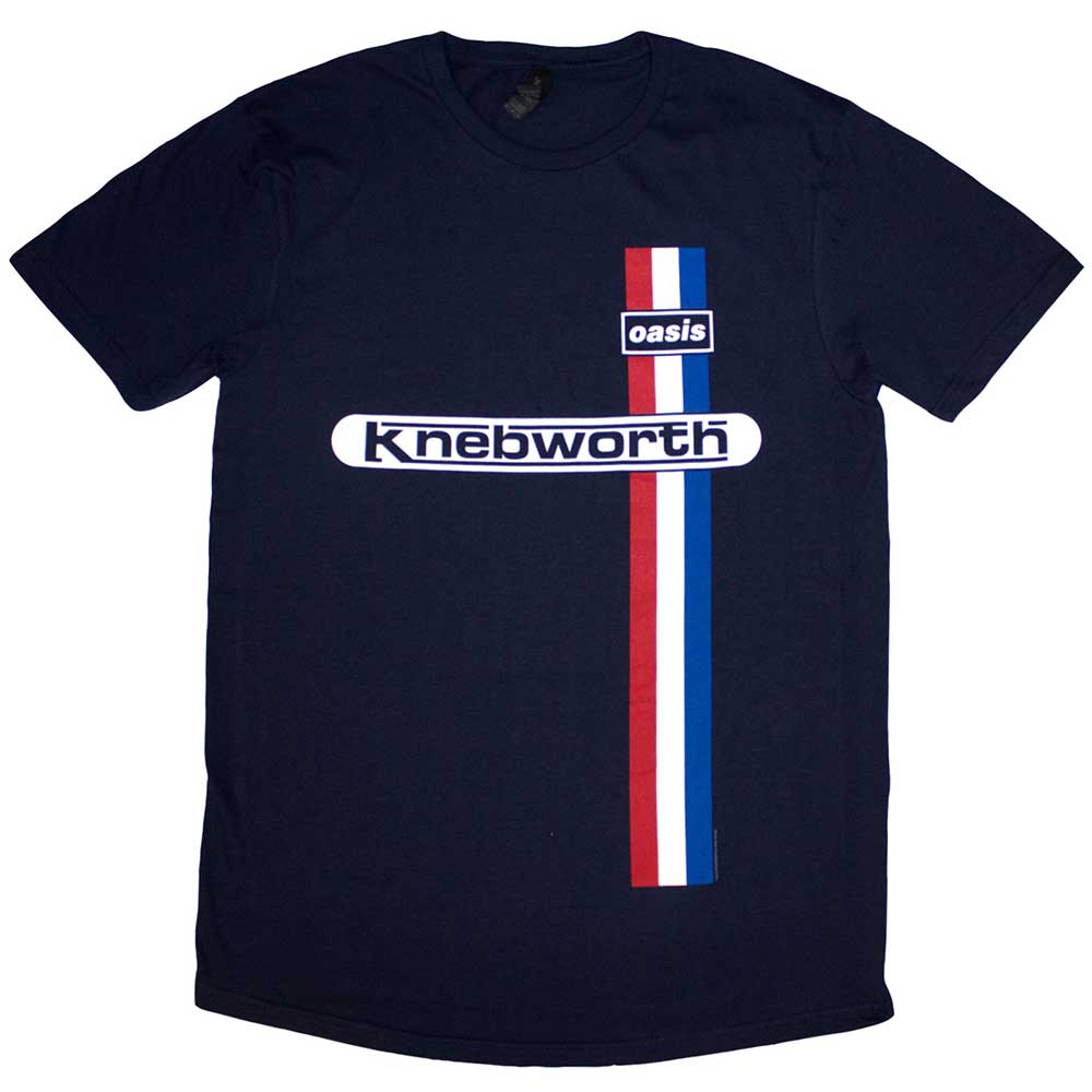 Oasis T-Shirt: Knebworth Vertical Stripe