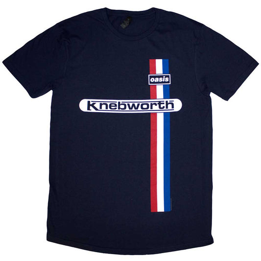 Oasis T-Shirt: Knebworth Vertical Stripe