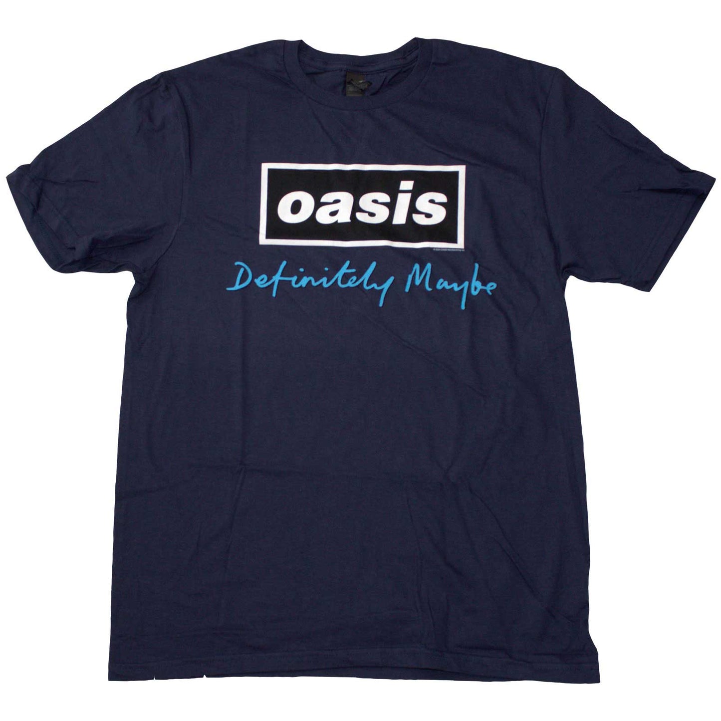 Oasis T-Shirt: Definitely Maybe Text Logo