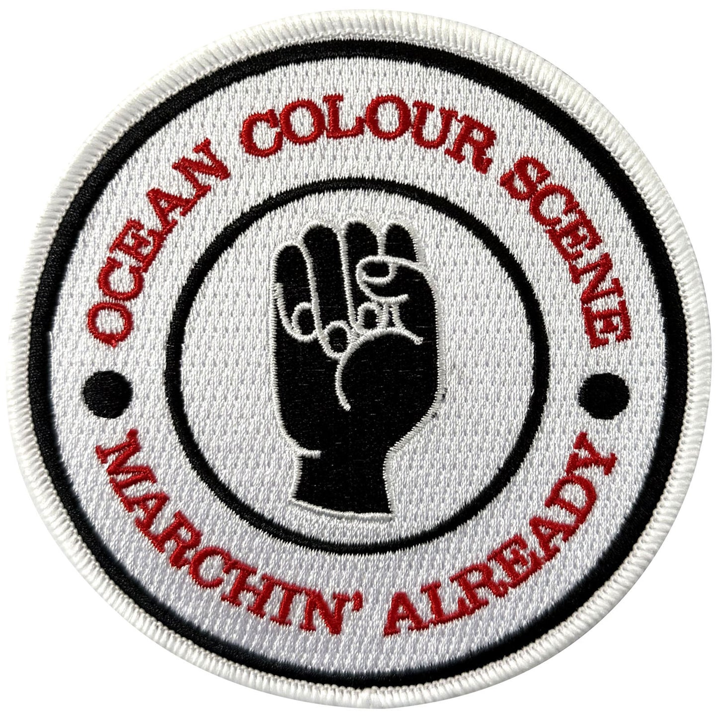 Ocean Colour Scene Woven Patch: Marchin' Fist
