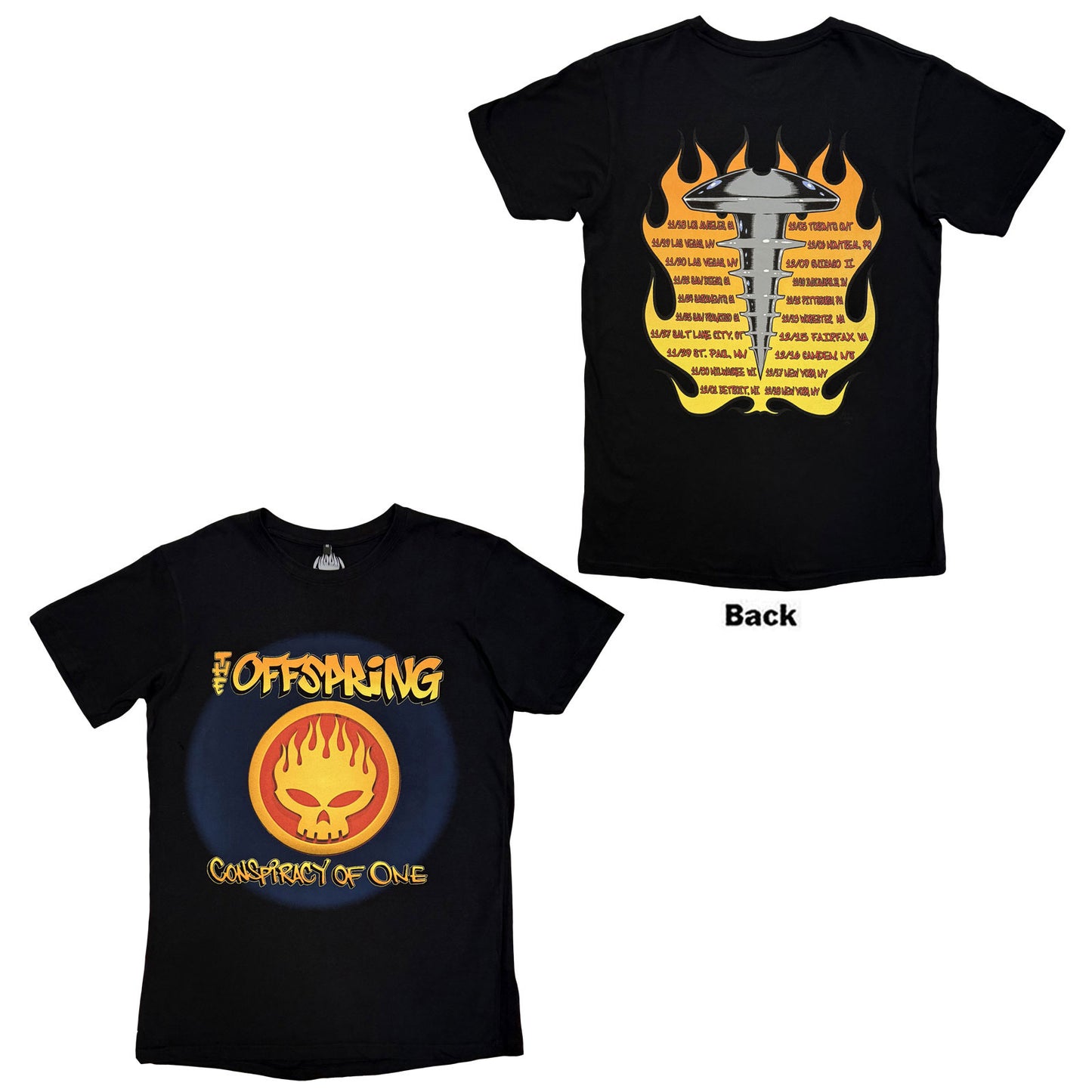 The Offspring Premium Carbon T-Shirt: Conspiracy Of One Tour '00