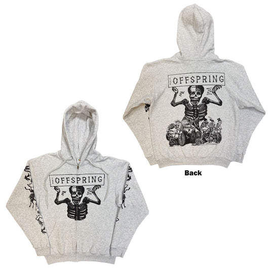 The Offspring Zipped Hoodie: Skeletons