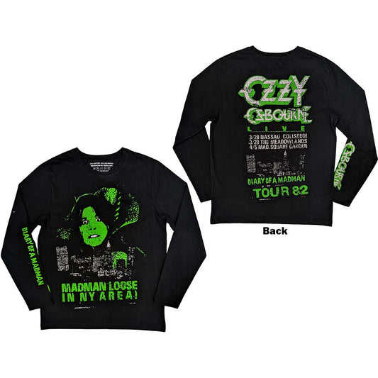 Ozzy Osbourne Long Sleeve T-Shirt: Madman Loose