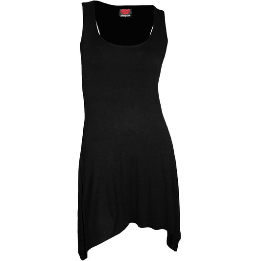 Spiral Ladies Goth Bottom Camisole Dress: Plain