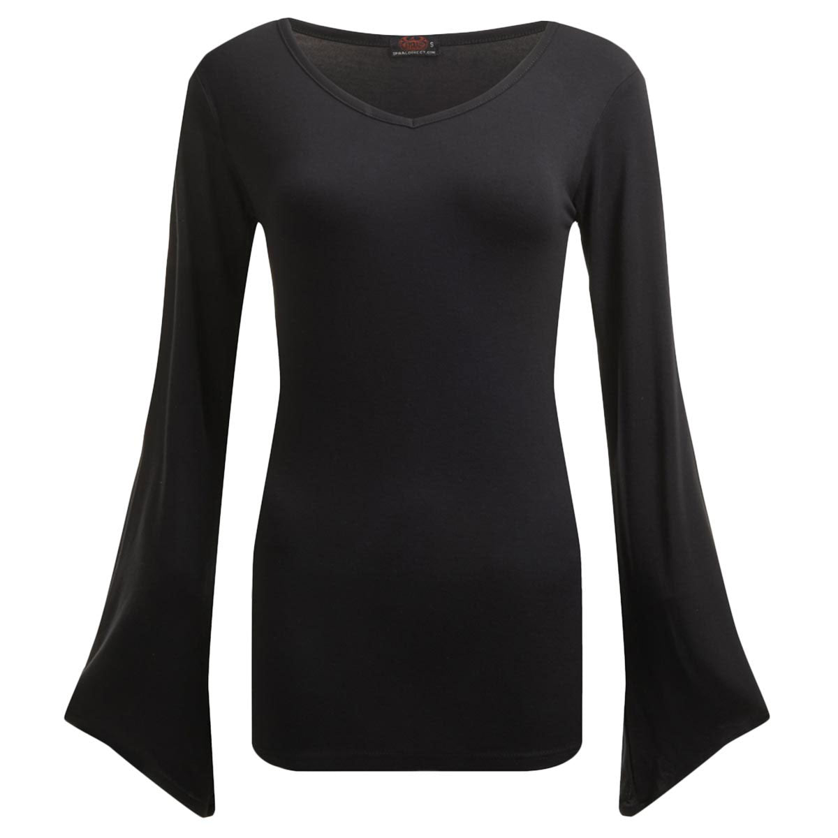 Spiral Ladies Gothic Sleeve T-Shirt: Plain