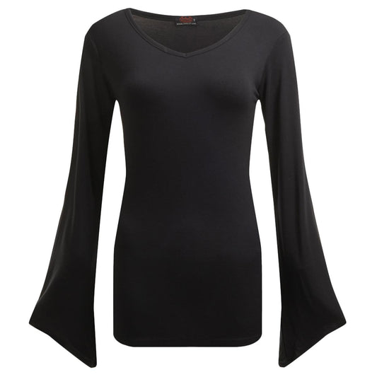 Spiral Ladies Gothic Sleeve T-Shirt: Plain