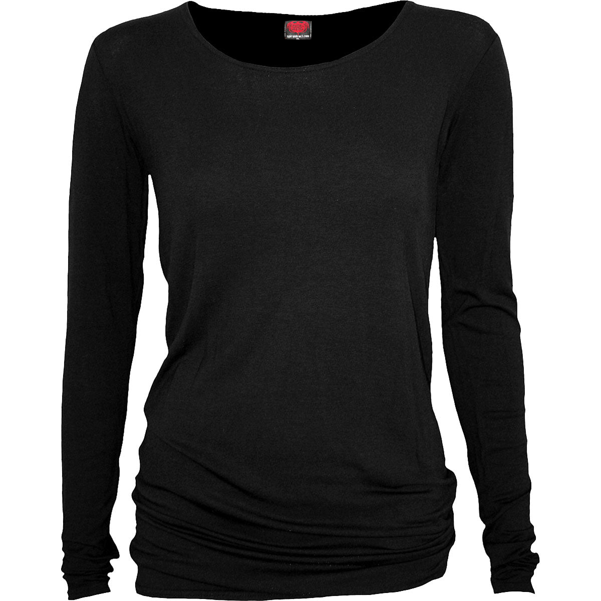 Spiral Ladies Long Sleeve Baggy T-Shirt: Plain