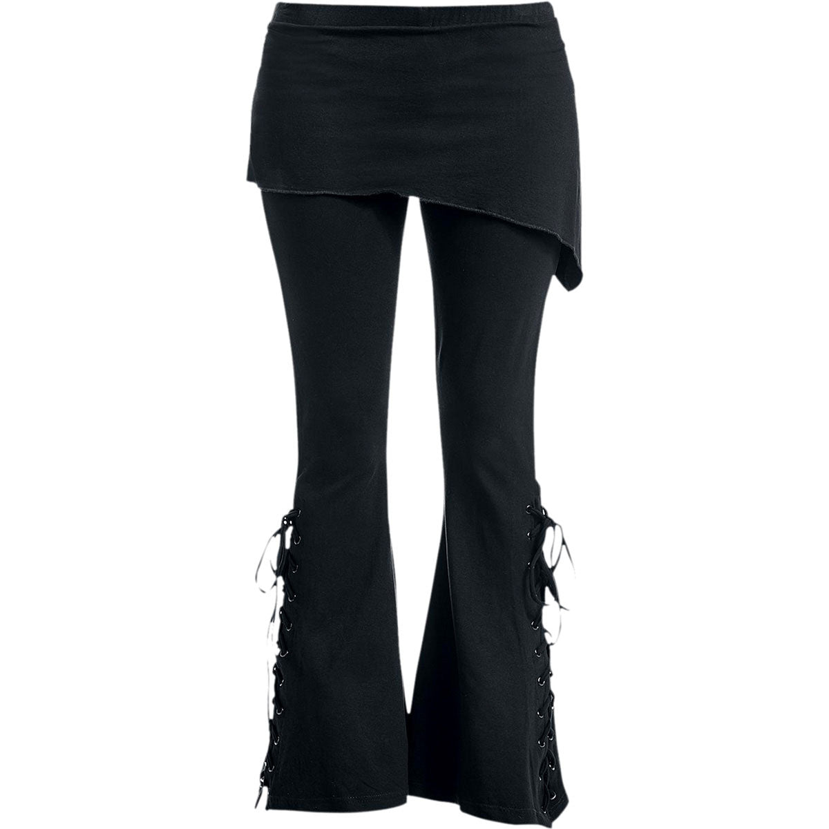 Spiral Ladies Boot Cut Leggings with Micro Skirt: Plain