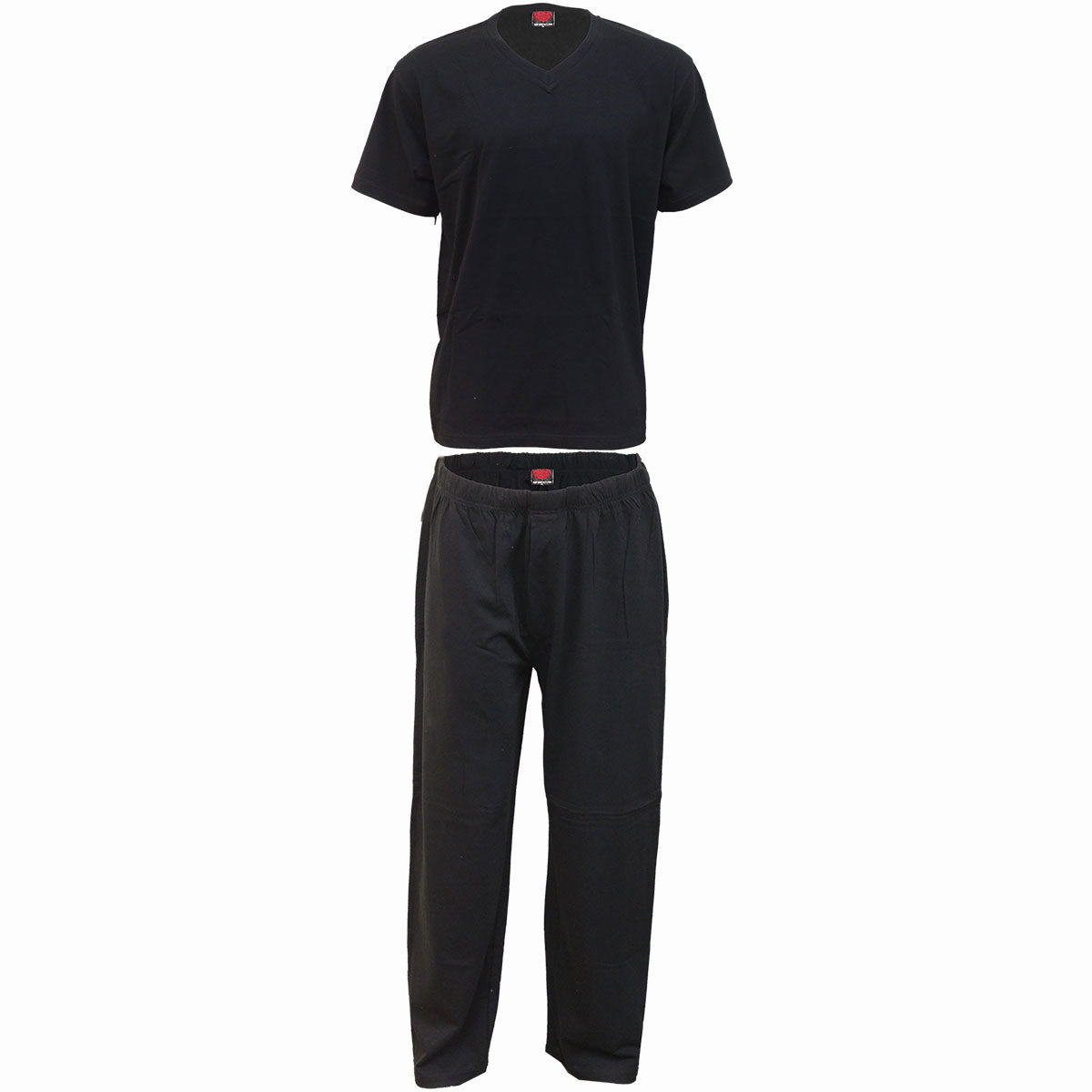 Spiral 4 Piece Gothic Pyjama Set: Plain