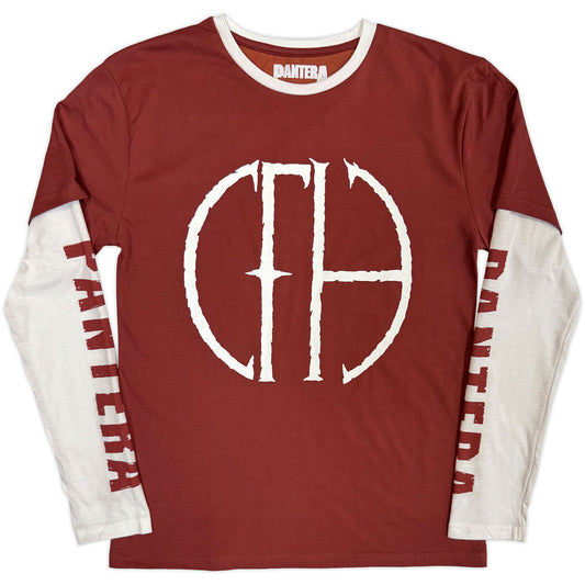 Pantera Layered Long Sleeve T-Shirt: Frayed Logo