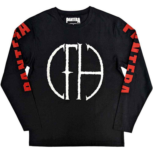 Pantera Long Sleeve T-Shirt: Frayed Logo