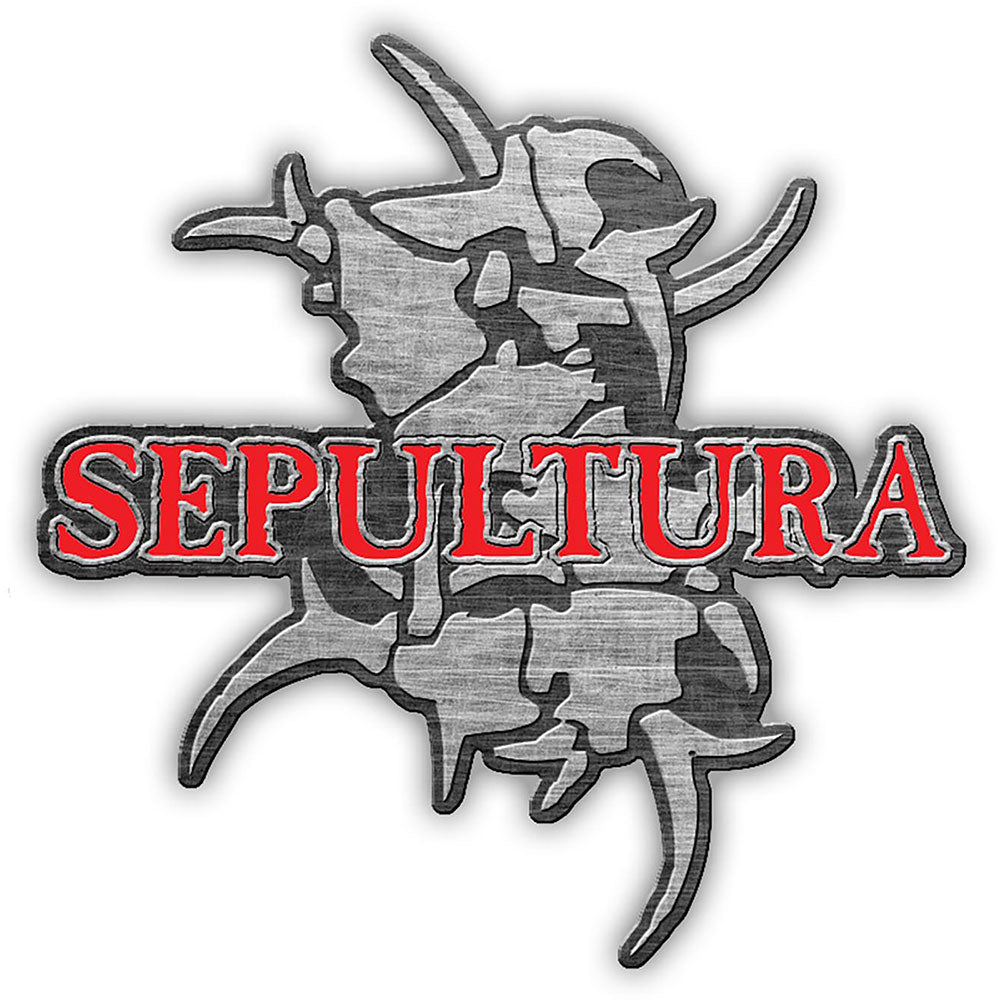 Sepultura Badge: Logo & Tribal S