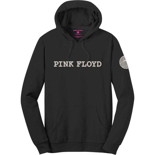Pink Floyd Pullover Hoodie: Logo & Prism Applique