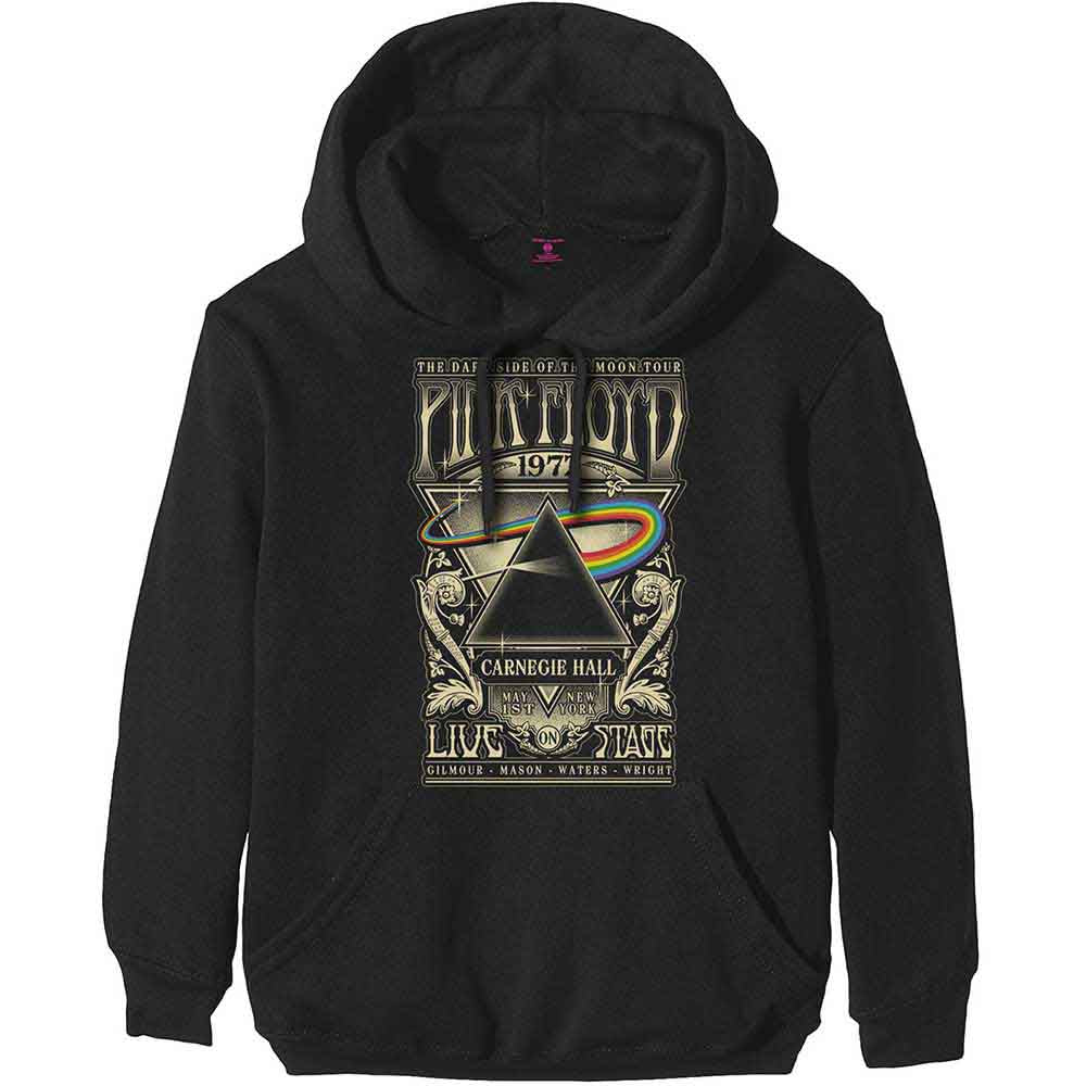 Pink Floyd Pullover Hoodie: Carnegie Hall Poster