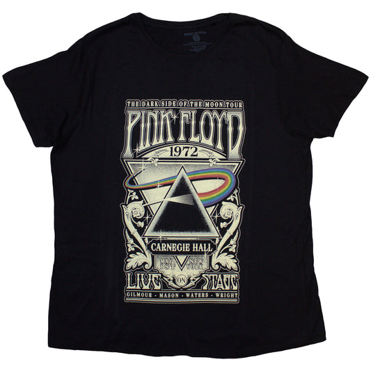 Pink Floyd Ladies T-Shirt: Carnegie Hall Poster