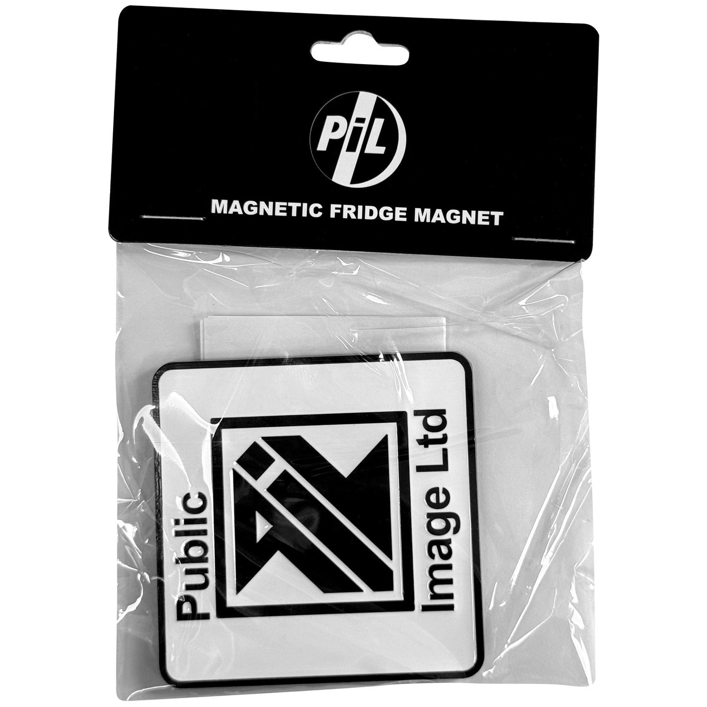 PIL (Public Image Ltd) Premium Fridge Magnet: New Logo Black & White