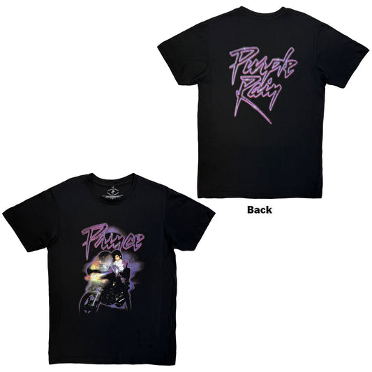 Prince Premium Carbon T-Shirt: Purple Rain Logo Outline