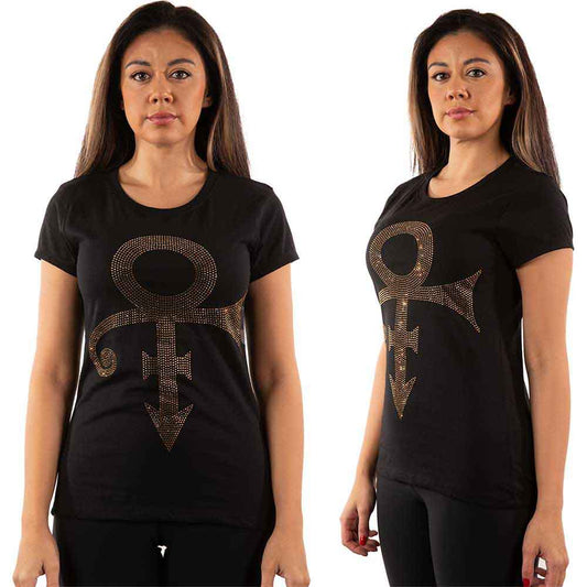 Prince Ladies T-Shirt: Gold Symbol