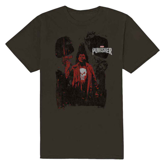 Marvel Comics T-Shirt: Punisher Red Outline