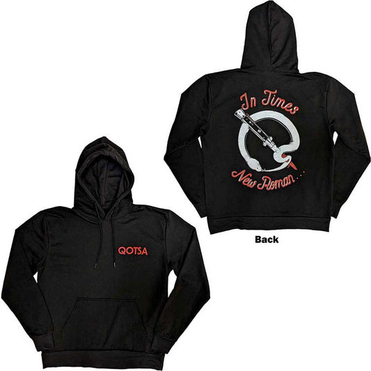 Queens Of The Stone Age Pullover Hoodie: Snake Logo