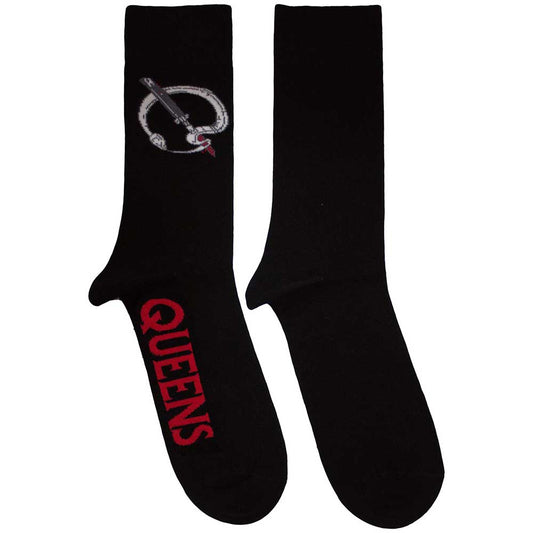 Queens Of The Stone Age Socks: Q Emblem