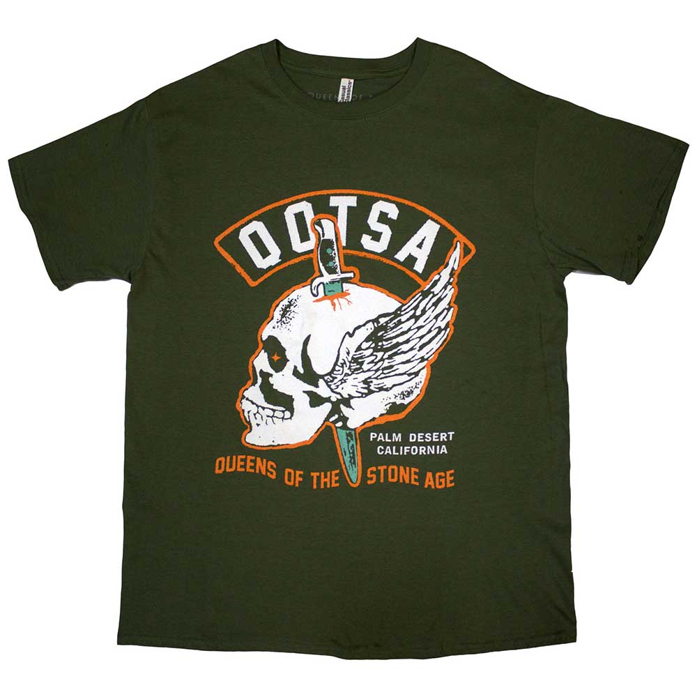 Queens Of The Stone Age T-Shirt: Winged Skull