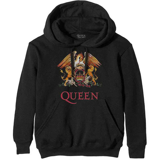 Queen Pullover Hoodie: Classic Crest
