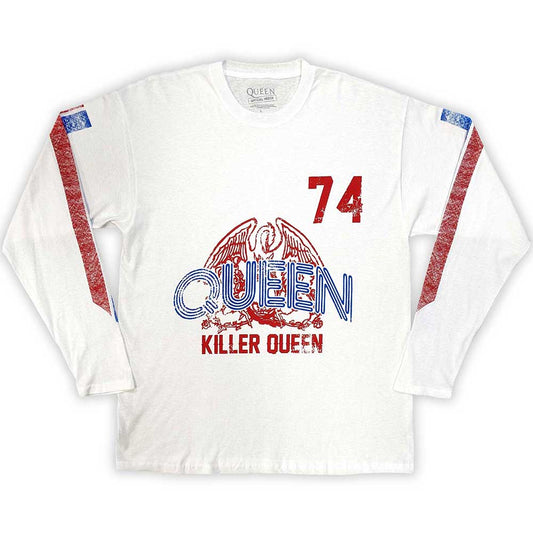 Queen Long Sleeve T-Shirt: Killer Queen '74 Stripes