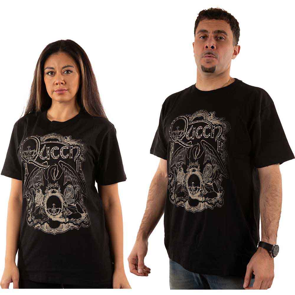 Queen T-Shirt: Ornate Crest