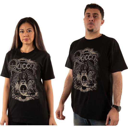 Queen T-Shirt: Ornate Crest