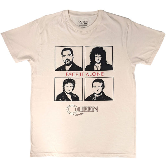 Queen T-Shirt: Face It Alone Squares