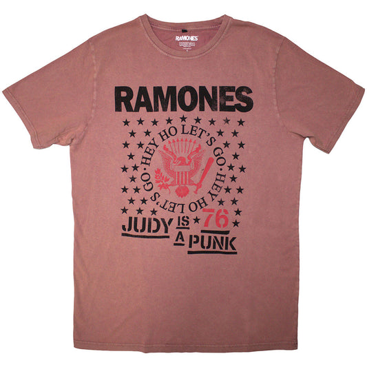 Ramones Stone Wash T-Shirt: Hey Ho Judy