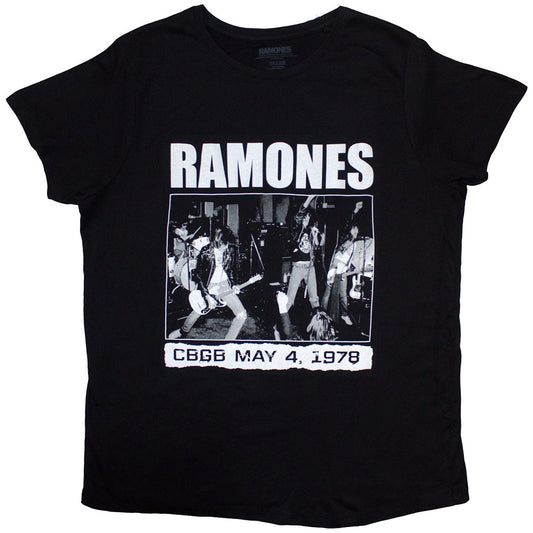 Ramones Ladies T-Shirt: CBGB 1978