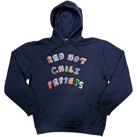 Red Hot Chili Peppers Pullover Hoodie: Colourful Letters