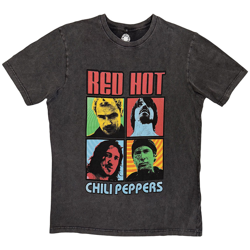 Red Hot Chili Peppers Stone Wash T-Shirt: Portrait Photos