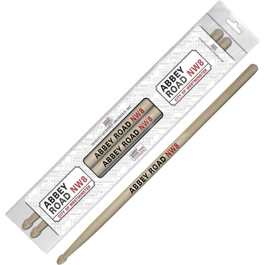 Rock Off Drumstick Set: Abbey Road Street Sign
