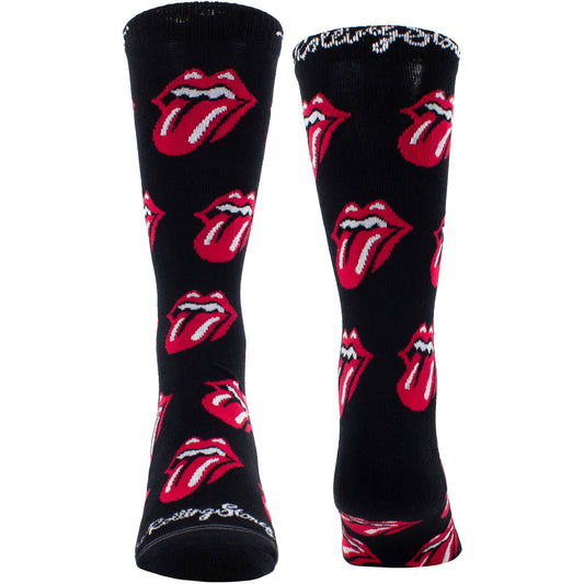 The Rolling Stones Crew Socks: Allover Tongues