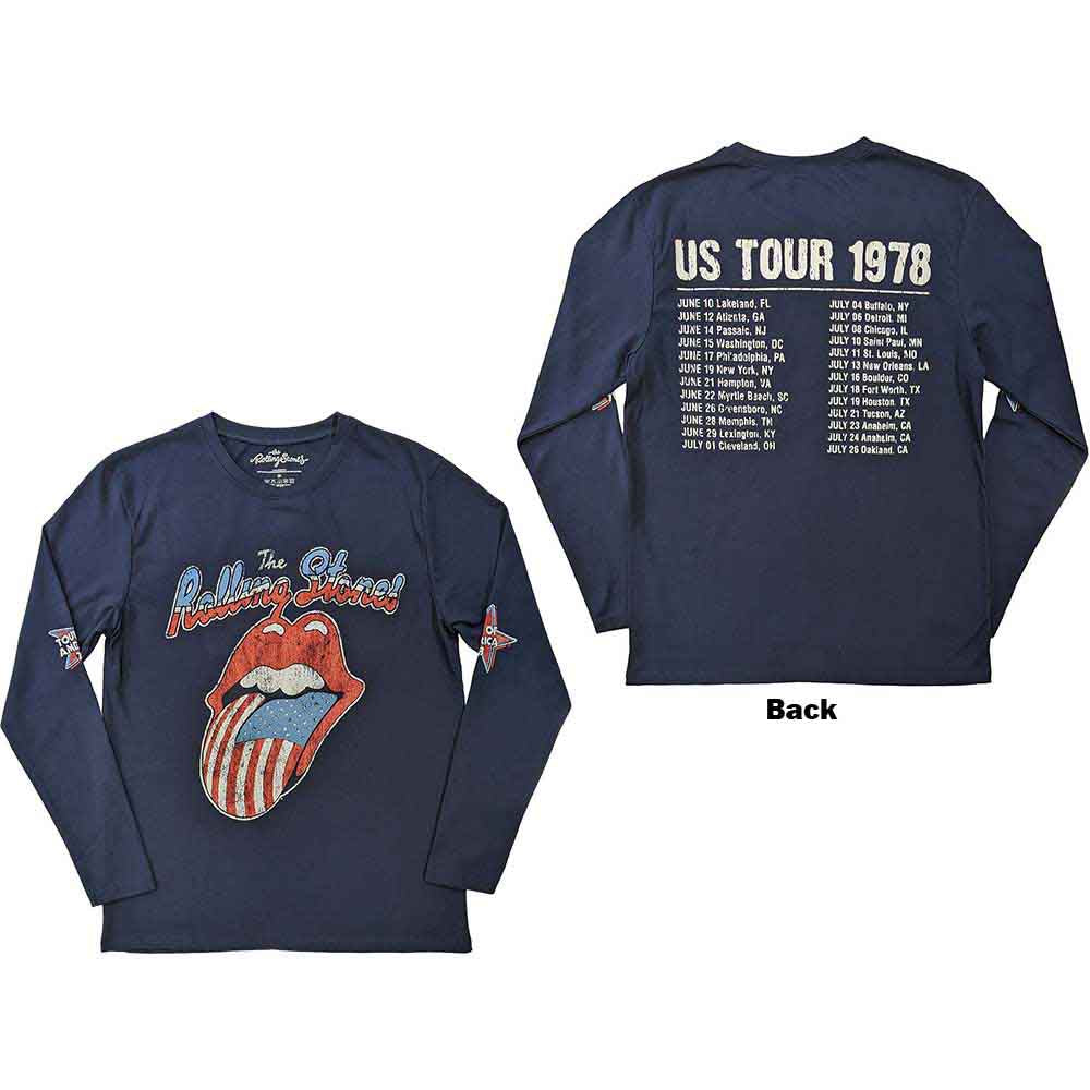 The Rolling Stones Long Sleeve T-Shirt: US Tour '78