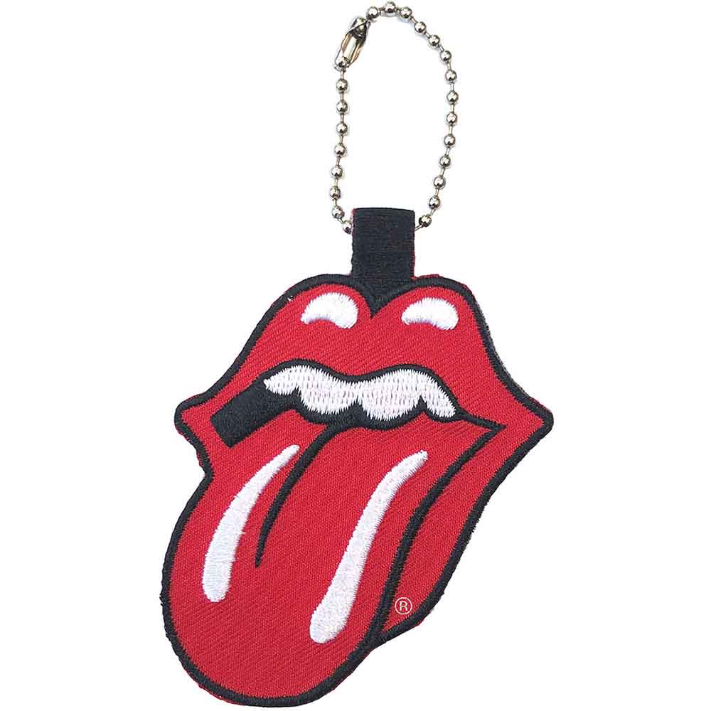 The Rolling Stones Patch Keychain: Classic Tongue