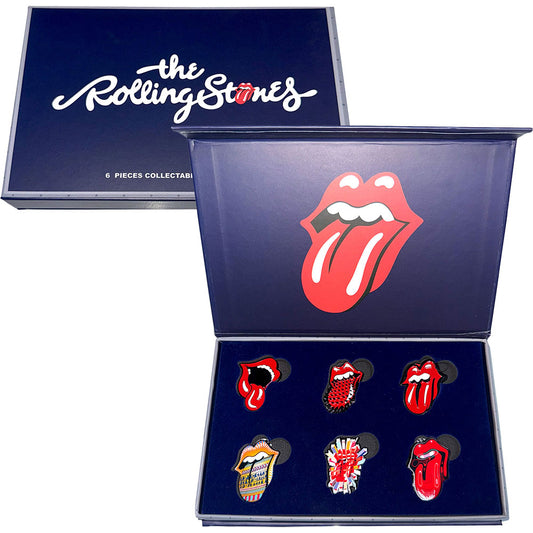 The Rolling Stones Pin Badge Set: Tongues Evolution 2
