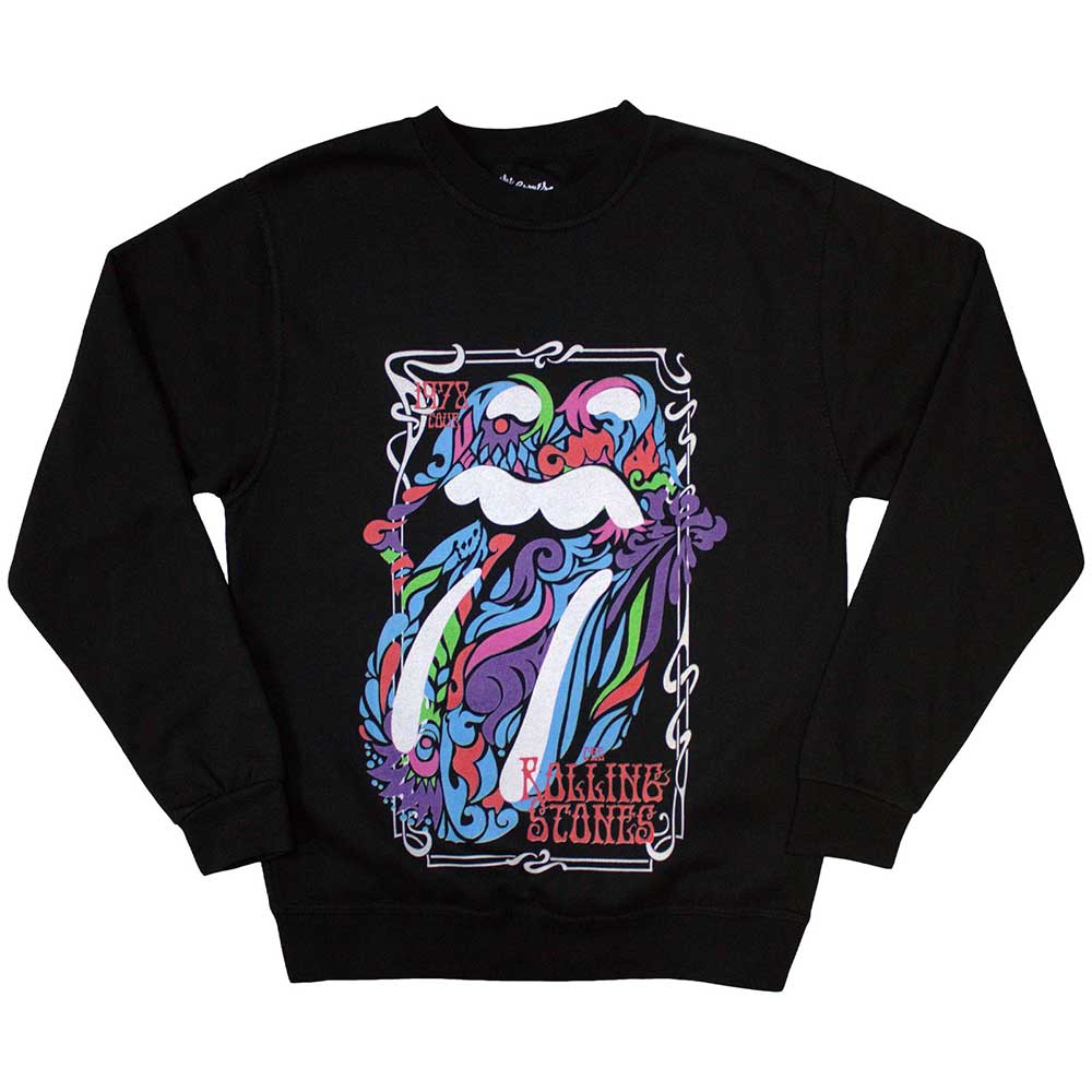 The Rolling Stones Sweatshirt: Colour Swirls