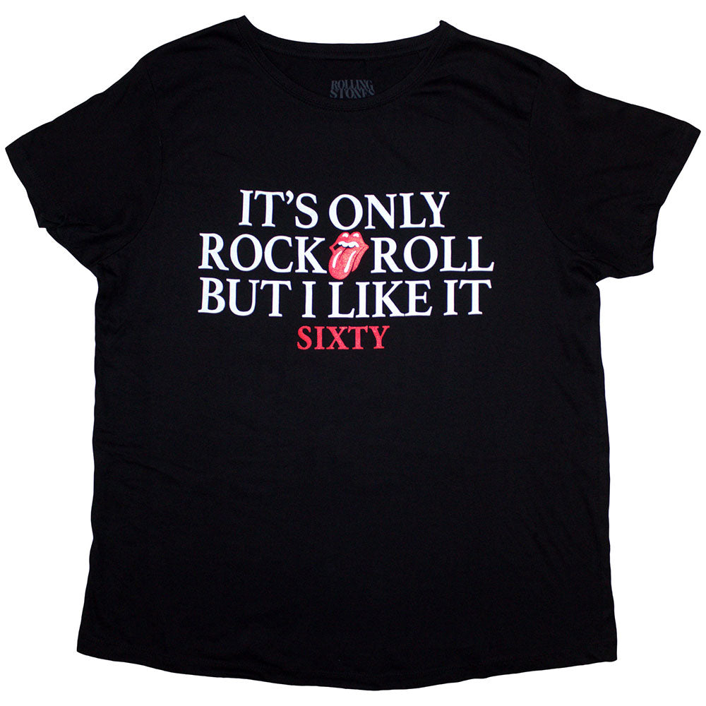 The Rolling Stones Ladies T-Shirt: Sixty It's only R&R but I like it Foiled Print