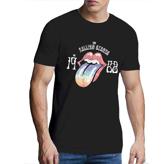 The Rolling Stones T-Shirt: Sixty Rainbow Tongue '62