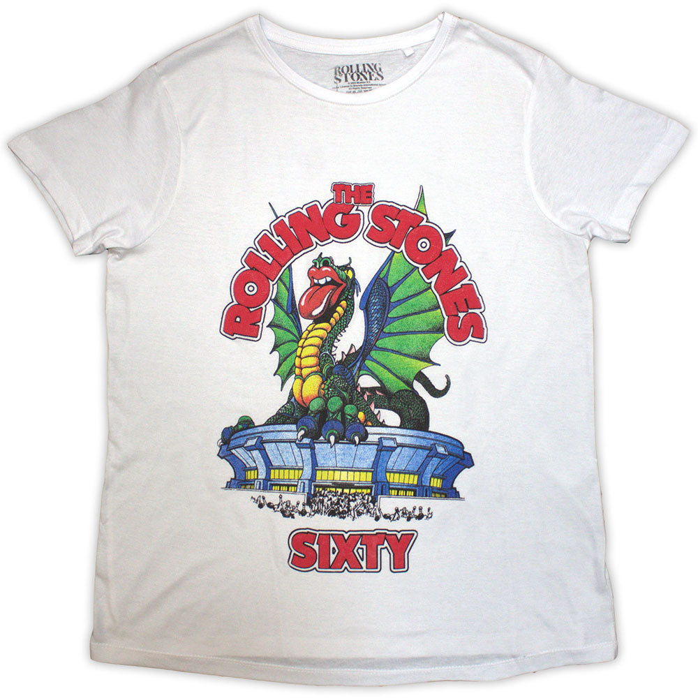 The Rolling Stones Ladies T-Shirt: Sixty Stadium Dragon