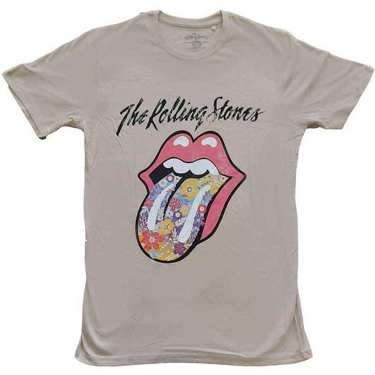The Rolling Stones T-Shirt: Flowers Tongue