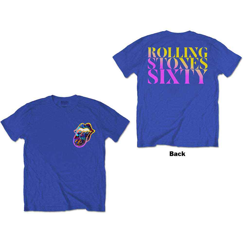 The Rolling Stones T-Shirt: Sixty Gradient Text