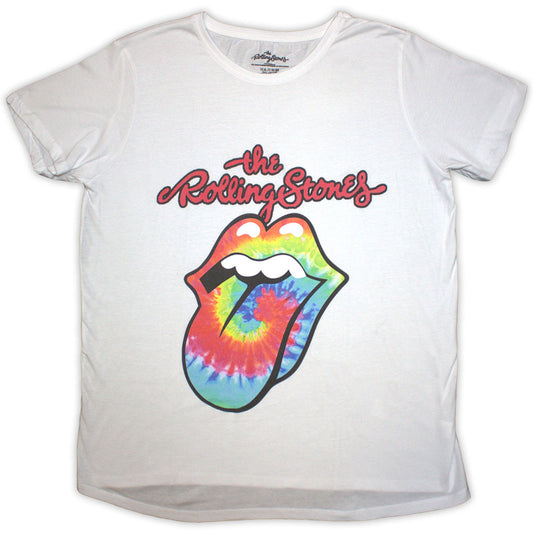 The Rolling Stones Ladies T-Shirt: Tie Dye Tongue