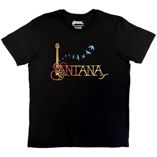 Santana T-Shirt: Guitar & Birds