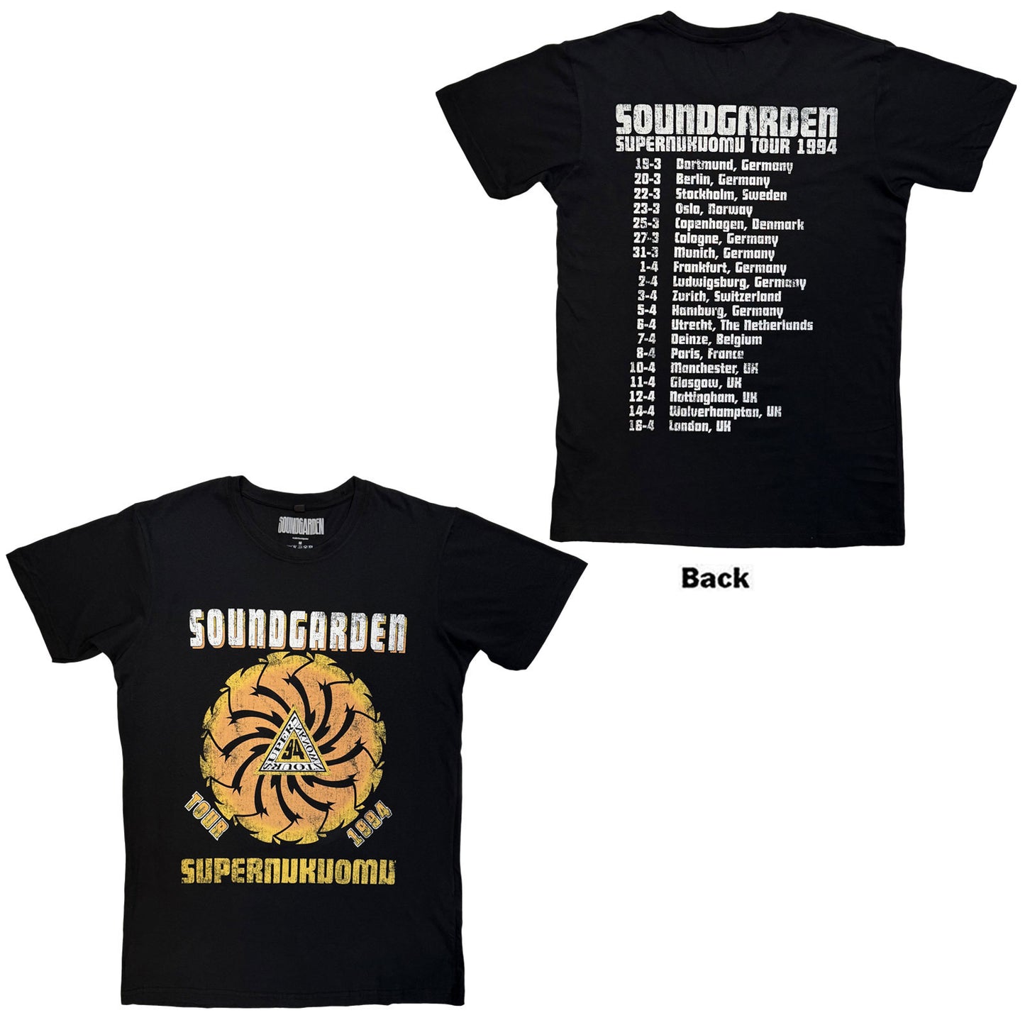 Soundgarden Premium Carbon T-Shirt: Superunknown Tour '94